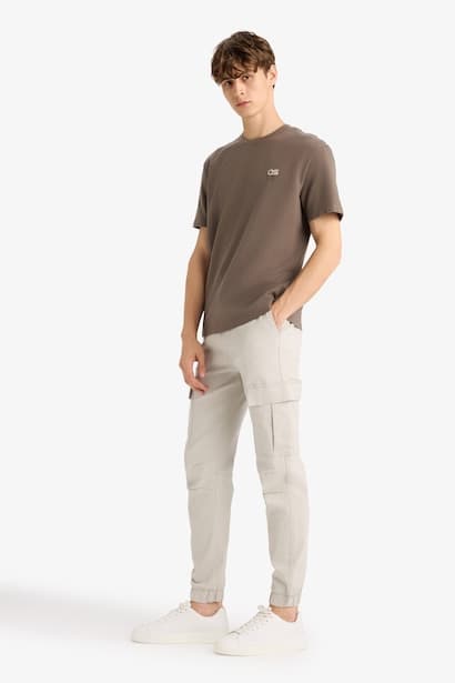 Elastic Band Regular Jogger Trousers (٣)