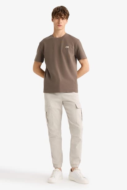 Elastic Band Regular Jogger Trousers (٤)