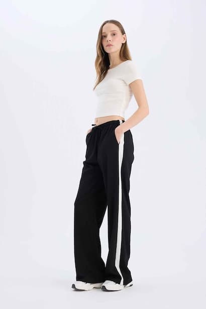 Normal Waist Wide Leg Trousers (٤)