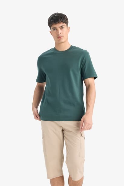 Regular Fit Crew Neck Short Sleeve T-Shirt (3)