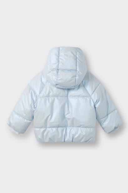 Baby Girl Hooded Puffer Jacket Coat (٣)