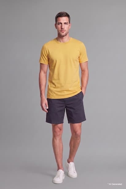 Regular Fit Basic Cotton Short Sleeve Crew Neck T-Shirt