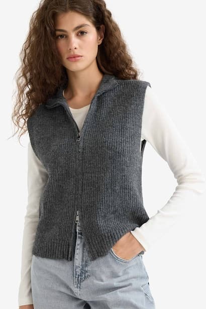 Regular Fit Half Turtleneck Sweater