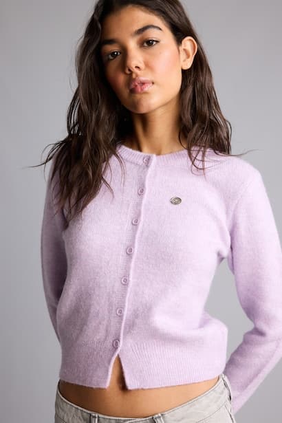 Slim Fit Soft Fabric Crew Neck Buttoned Cardigan (٣)