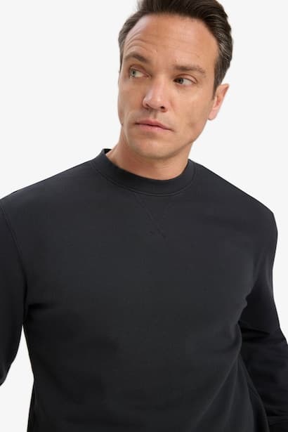 Cotton Regular Fit Crew Neck Sweatshirt (٤)