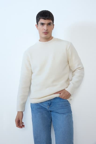 Relax Fit Crew Neck Knitwear Pullover (٣)