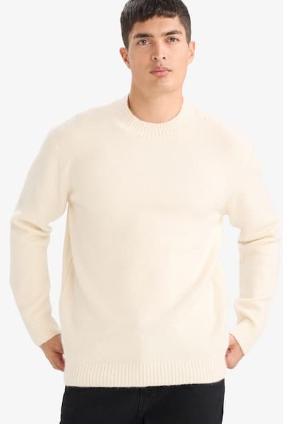 Relax Fit Crew Neck Knitwear Pullover (٤)