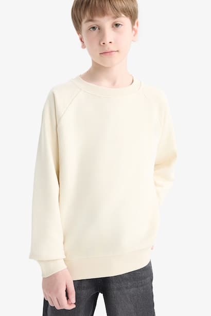 Boy Basic Crew Neck Sweatshirt