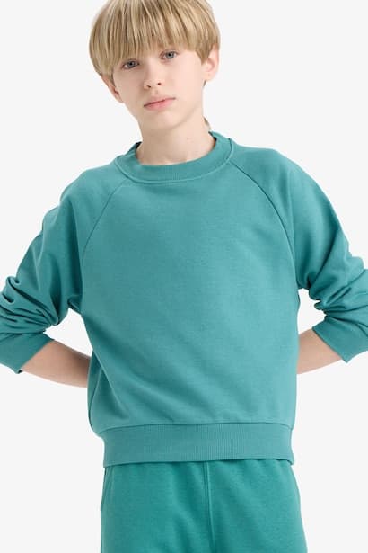 Boy Basic Crew Neck Sweatshirt