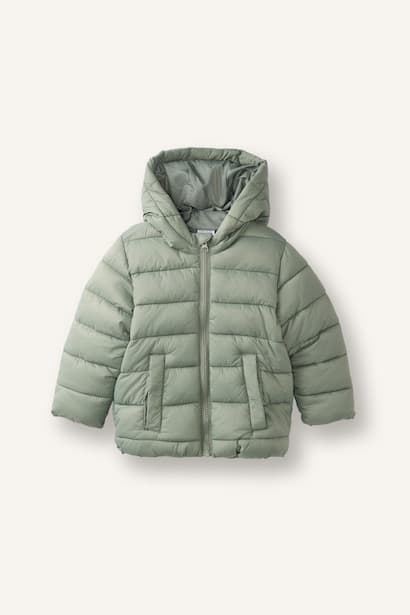 Baby Boy Water-Repellent Hooded Zip-Up Puffer Jacket Coat