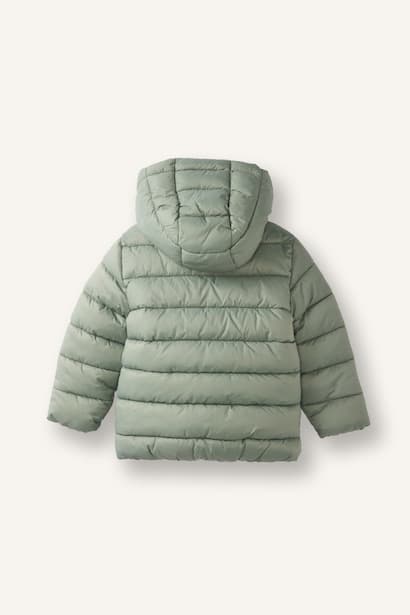 Baby Boy Water-Repellent Hooded Zip-Up Puffer Jacket Coat (٣)