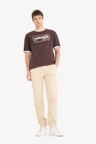 jogger Three Pockets Gabardine Trousers (٣)