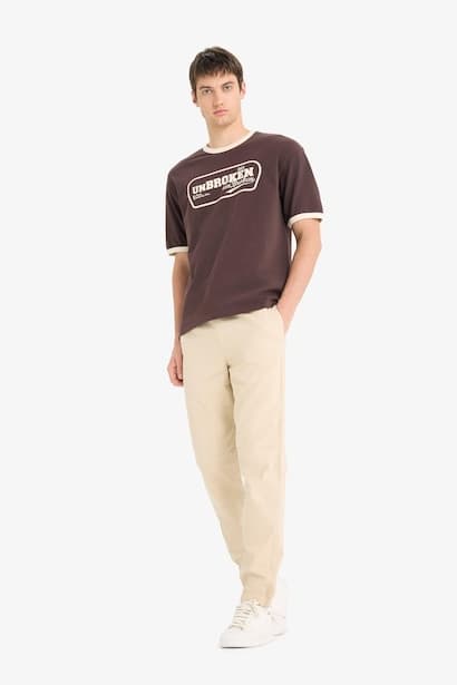 jogger Three Pockets Gabardine Trousers (٤)