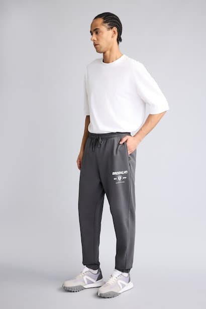 DeFactoFit NBA Brooklyn Nets Standard Fit Jogger Sweatpants Trousers