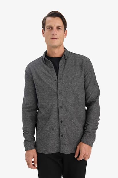 Regular Fit Polo Shirt Long Sleeve Shirt (3)