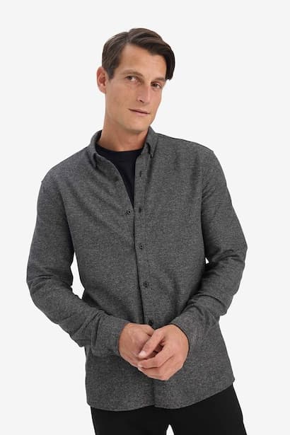 Regular Fit Polo Shirt Long Sleeve Shirt (4)