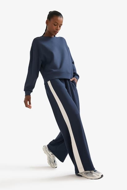 DeFactoFit Wide Leg Standard Length Modal Soft Touch Sweatpants Trousers (٣)