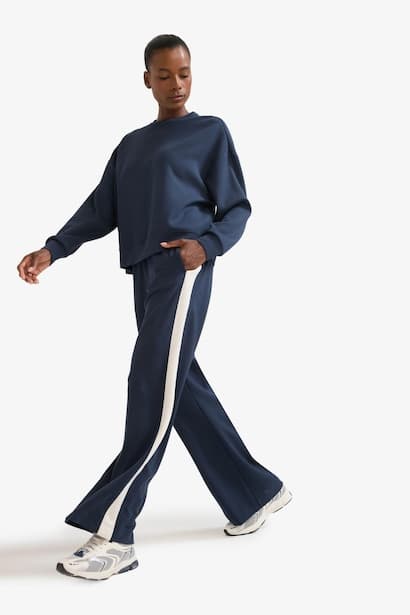 DeFactoFit Wide Leg Standard Length Modal Soft Touch Sweatpants Trousers (٤)