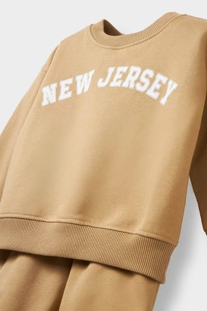 Baby Boy Printed Sweatshirt Sweatpants 2 Piece Set (3)