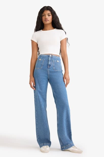 High Waist Trousers Jeans