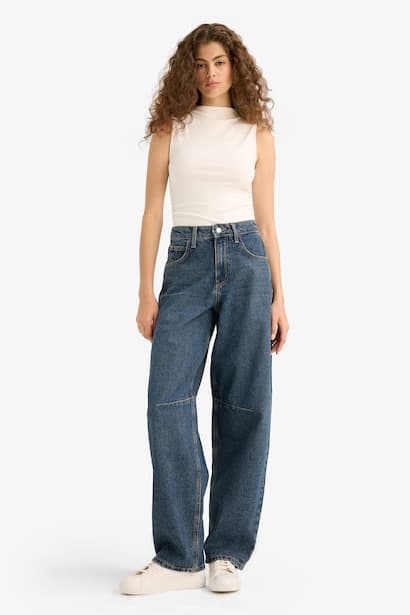 High Waist Baggy Fit Trousers (3)