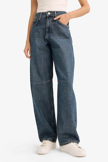 High Waist Baggy Fit Trousers (4)