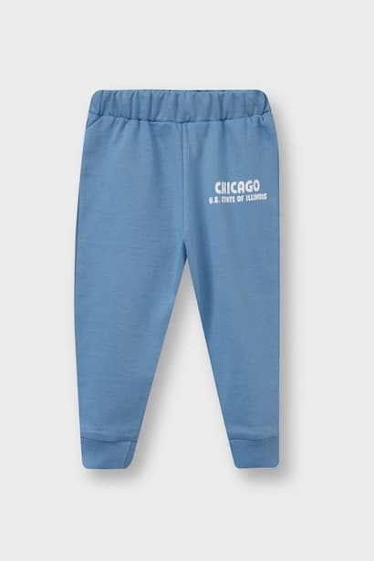 Baby Boy Elastic Waist Printed Sweatpants Trousers