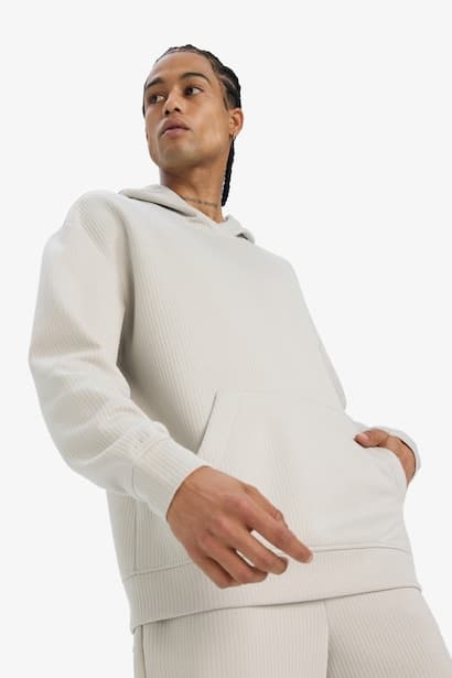 Boxy Fit Long Sleeve Hoodie