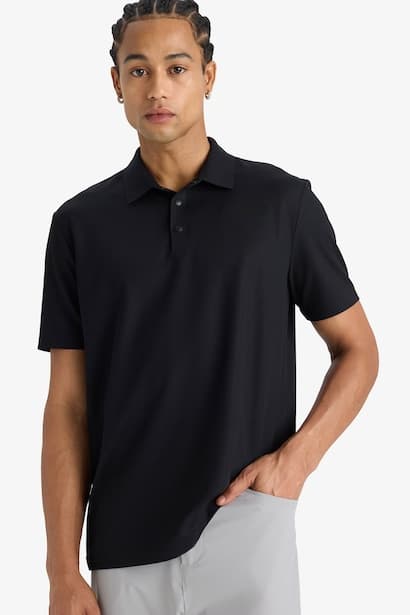 Standard Fit Short Sleeve Polo T-Shirt