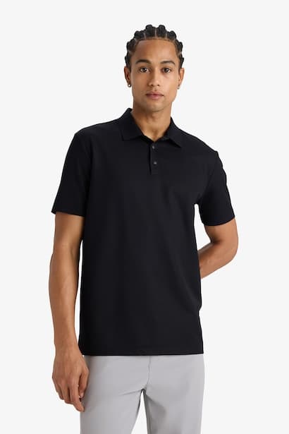 Standard Fit Short Sleeve Polo T-Shirt (3)