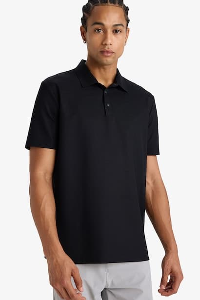 Standard Fit Short Sleeve Polo T-Shirt (4)