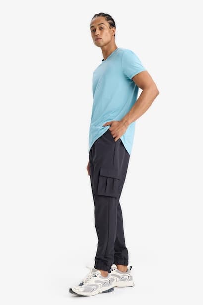 DeFactoFit Slim Fit Woven Sports Jogger Pants Trousers