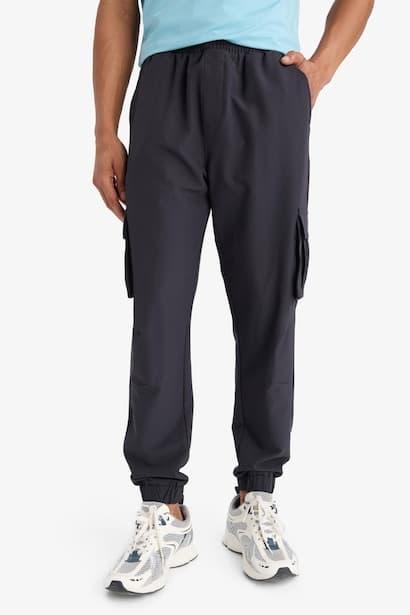 DeFactoFit Slim Fit Woven Sports Jogger Pants (4)