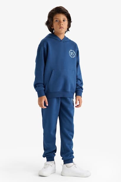 Boy Elastic Waist Printed Sweatpants Trousers (٤)