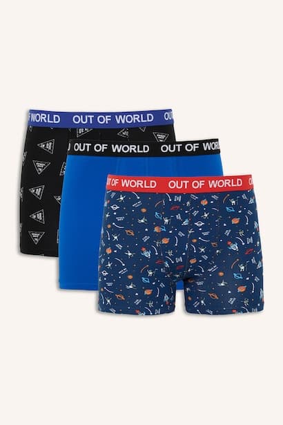 Regular Fit 3-Pack Printed Boxers