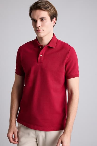 100% Cotton Regular Fit Polo T-Shirt (٣)