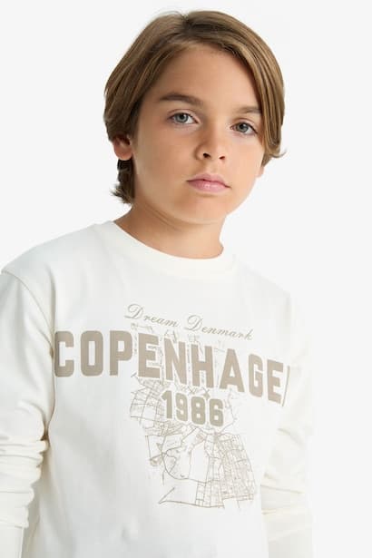 Boy Crew Neck Printed Long Sleeve T-Shirt (3)