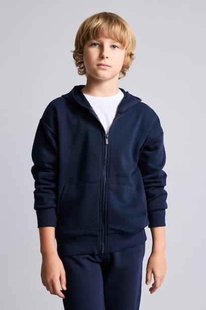 Boy Zip-Up Hooded Sweatshirt (3)