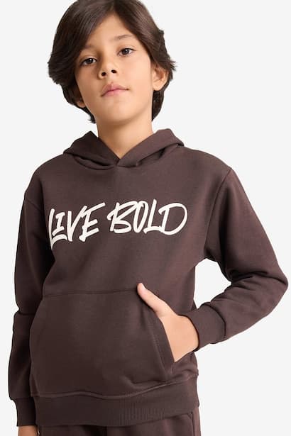 Boy Regular Fit Crew Neck Printed Sweatshirt