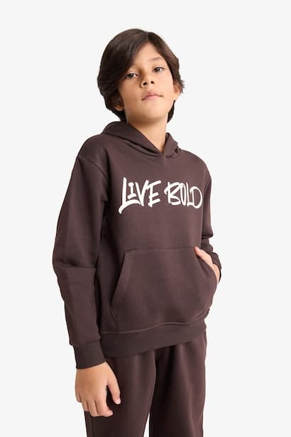Boy Regular Fit Crew Neck Printed Sweatshirt (3)