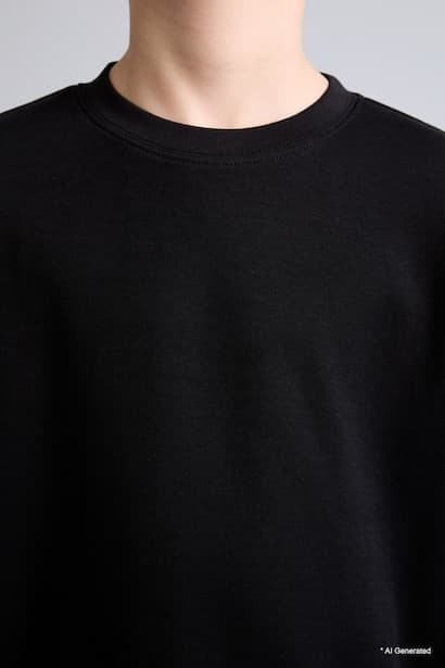 Boy 100% Cotton Oversize Fit Crew Neck Long Sleeve T-Shirt (٤)