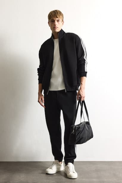 Regular Fit Elastic Waist Jogger Sweatpants