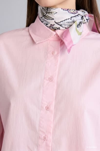 Relaxed Fit Poplin Long Sleeve Tunic Modest (4)