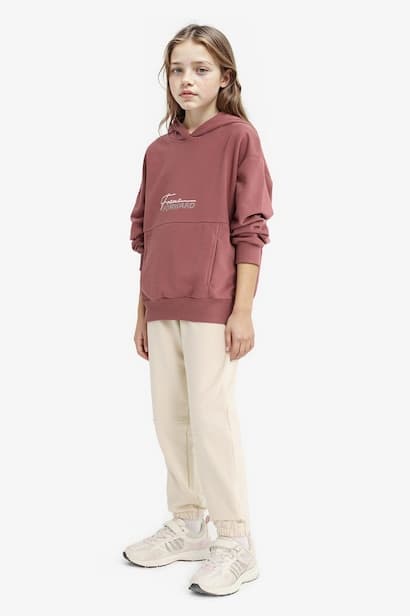 Girl Elastic Waist Jogger Sweatpants Trousers (٣)