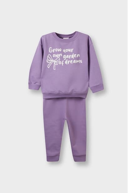 Baby Girl Soft Sweatshirt Sweatpants 2 Piece Set