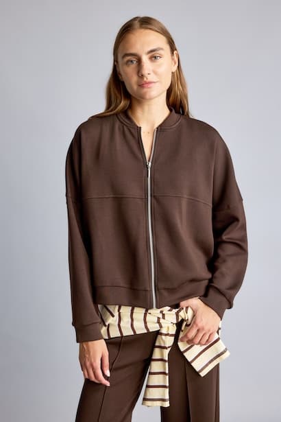 College Collar Bomber Cardigan (4)