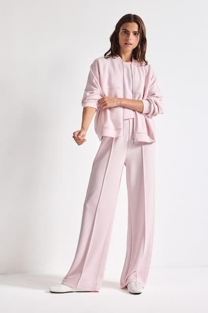 Straight Fit Straight Leg Modal Trousers