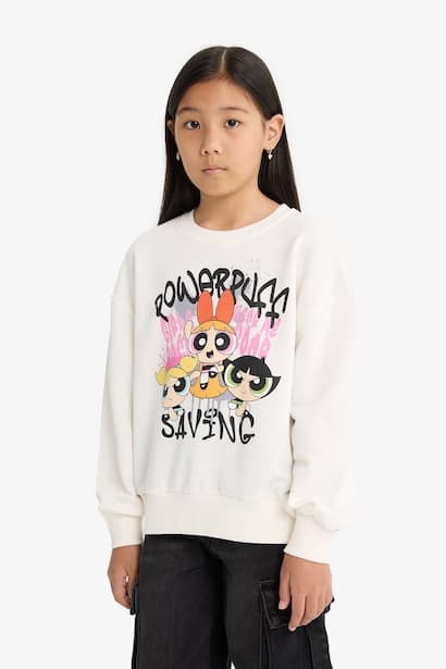 Girl PowerPuff Girl Oversize Sweatshirt (٤)