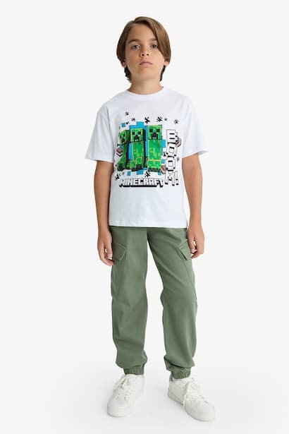Boy Jogger Fit Gabardine Trousers (4)