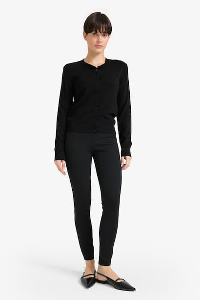 High Waist Dart Detail Leggings (٣)